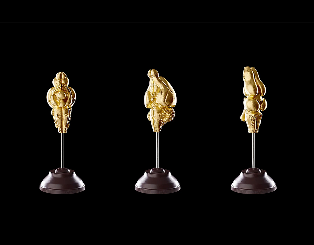 3 goldene Skulpturen von Beate Eismann